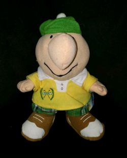 Plush golf Ziggy 8"