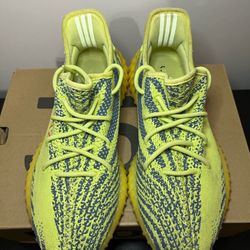 adidas Yeezy Boost 350 Semi Frozen Yellow V2 Used Men Kanye West Size 10