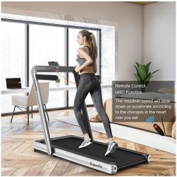 SuperFit 4.75HP 2 In 1 Folding Treadmill W/Remote APP Control