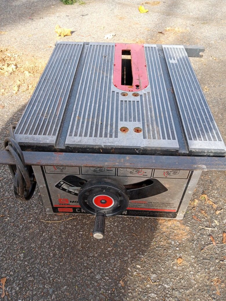 Craftsman 9 Inch Table Saw