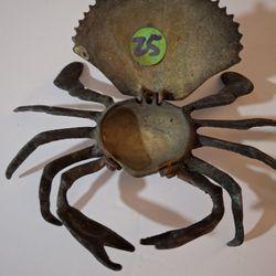 Vintage brass crab