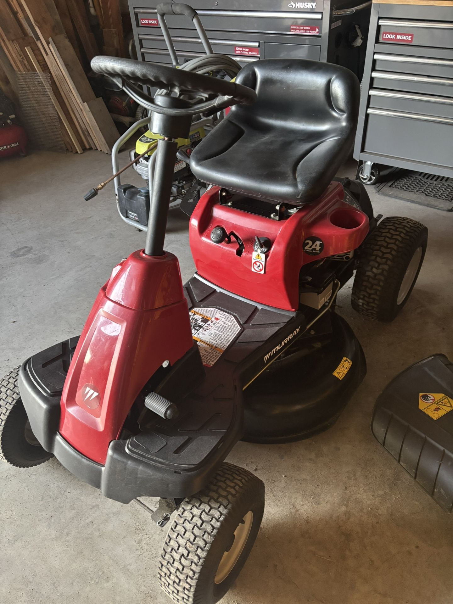 Murray Riding Lawnmower Briggs & Stratton Electric Start 8.7 524 Inch Deck