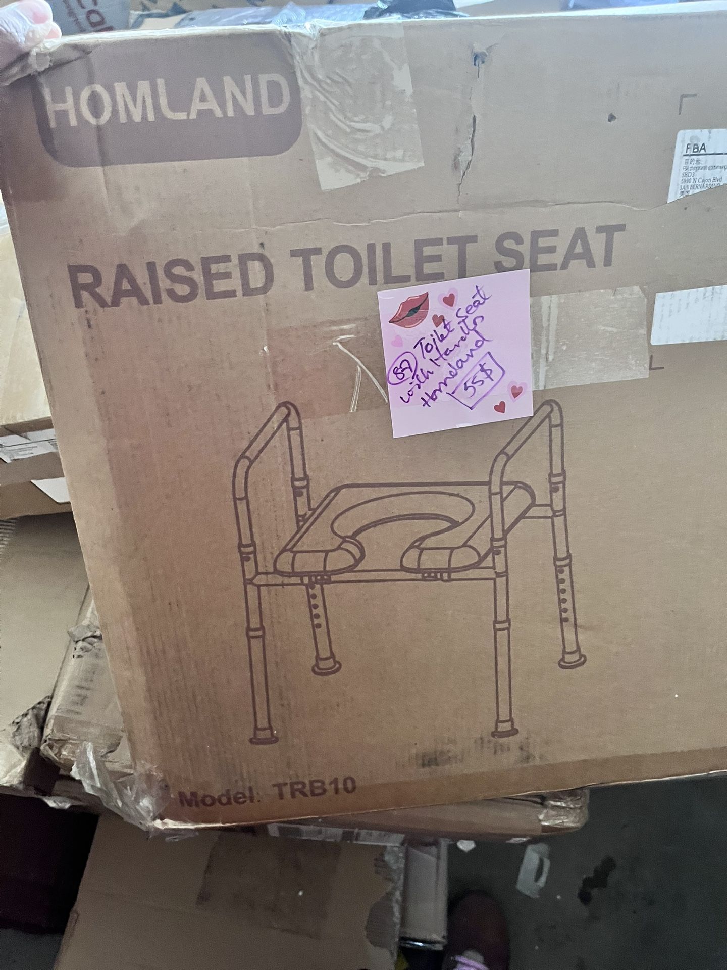 Raised Toilet Seat With Handles