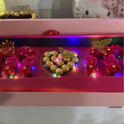 Mother’s Day Artificial Flower Box MOM