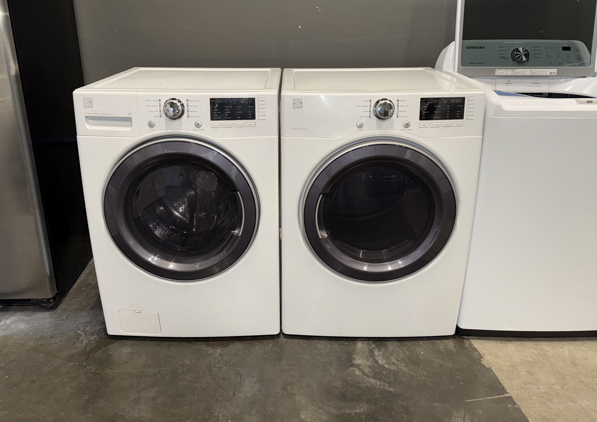KENMORE XL CAPACITY WASHER DRYER ELECTRIC SET 