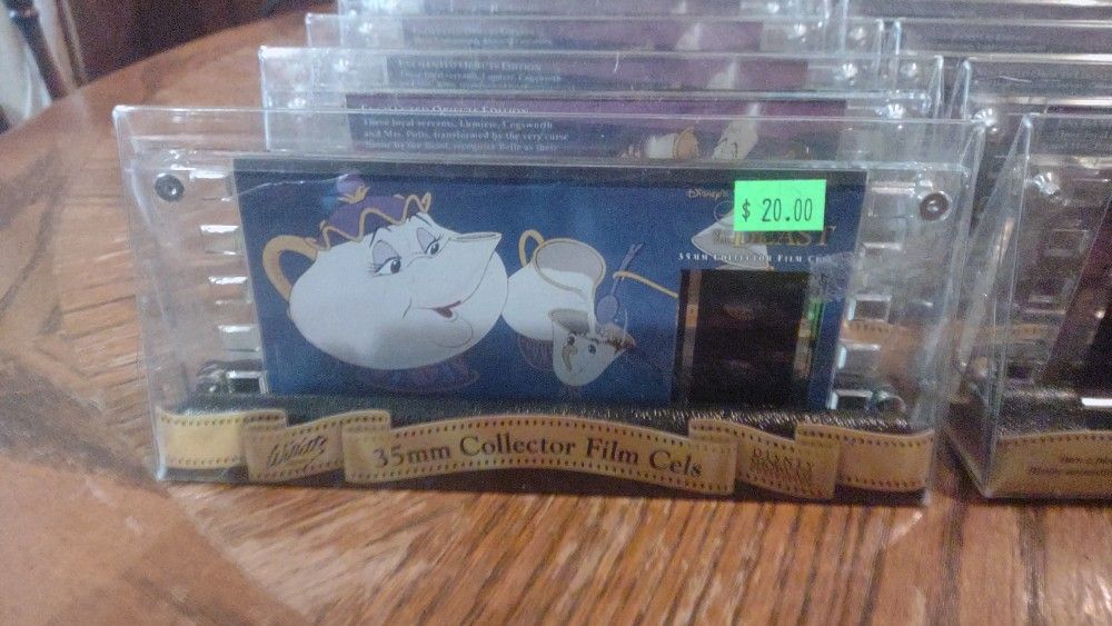 DISNEY'S BEAUTY & THE BEAST -35mm COLLECTOR FILM CELLS ENCHANTED OBJECTS EDITION 