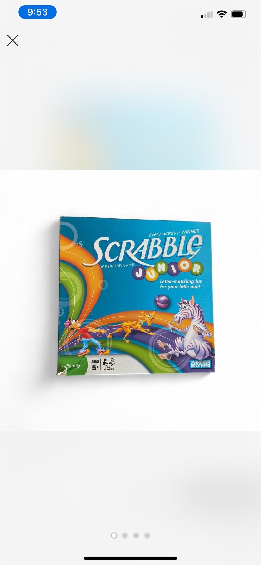 Parker bros. Scrabble Junior Board Game