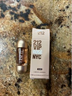 212 VIP Rose Elixir By Carolina Herrera 5ml EDP Splash Mini For Women New In Box