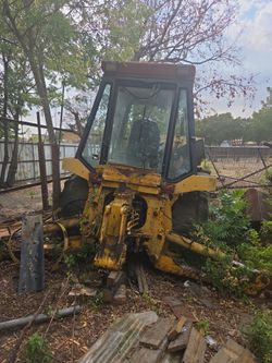 Yellow Backhoe Loader – Parts or Repair