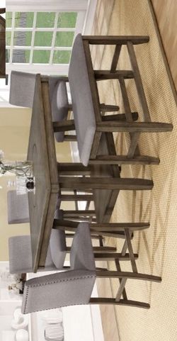 Manning Brown Counter Height Set (Dining table and Chairs