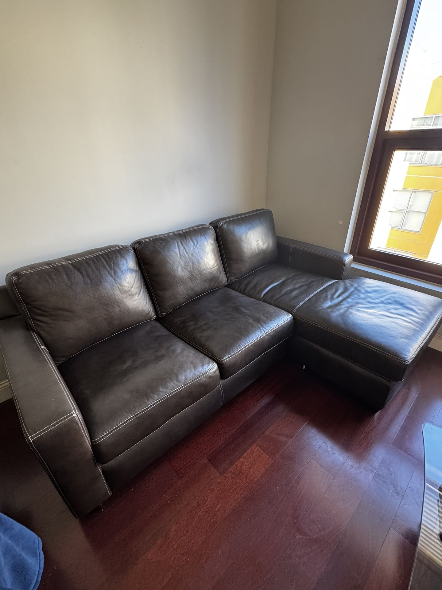 Leather Chaise Couch