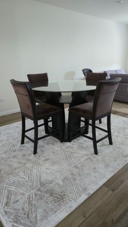 5-Piece Dining Set – Brown