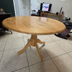 Breakfast Wood Table With Folding Sides 