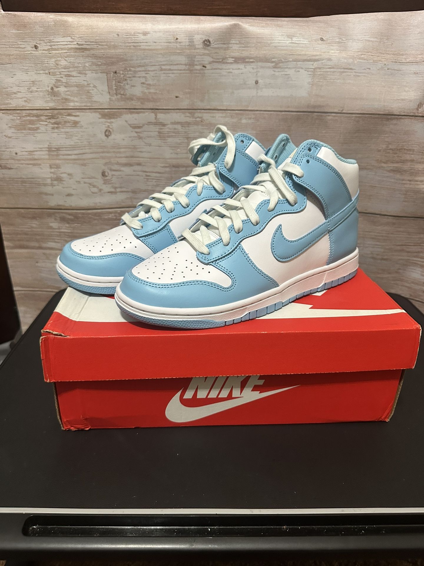 Men’s Nike dunk retro high chill blue 9.5