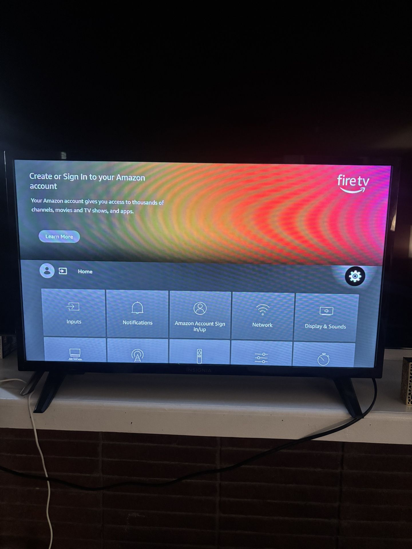 34” Insignia TV