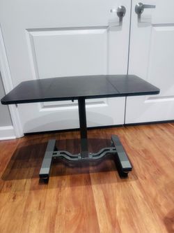 Adjustable Rolling Laptop Table / Mobile Desk