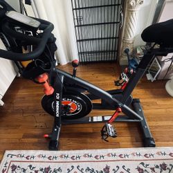 Schwinn IC4 Indoor Cycling Bike + Padded Seat Cushion