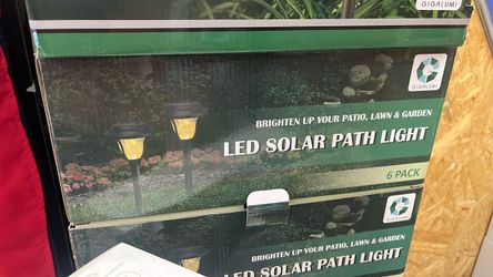 Gigalumi LED Solar Path Lights 6 Pack