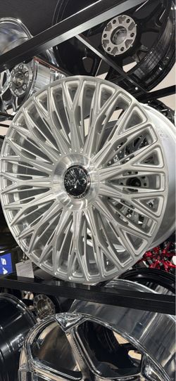 22s wheels tires new silver staggered Azad 5x112/120