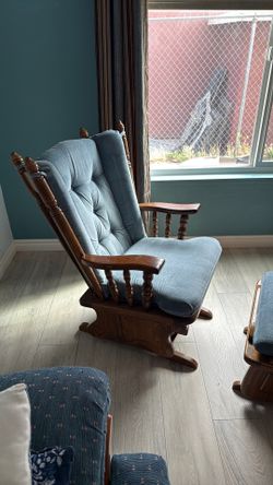 Rocker and ottoman