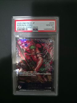 One piece Zoro event prize JP PSA 10