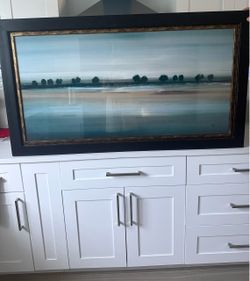 Framed Coastal / Abstract Landscape Art