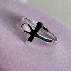 Cross 925 Sterling Silver Ring 💍  Size 8 1/2