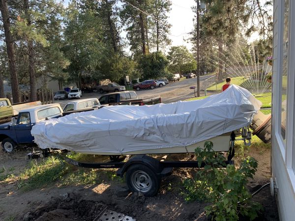 Boat and 2010 crestliner boat trailer