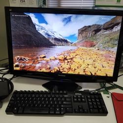 VIEWSONIC 24' LED LCD MONITOR WITH STAND (INV. DM1002N) $50.00