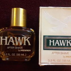 VINTAGE "HAWK" AFTER SHAVE BY MENNEN