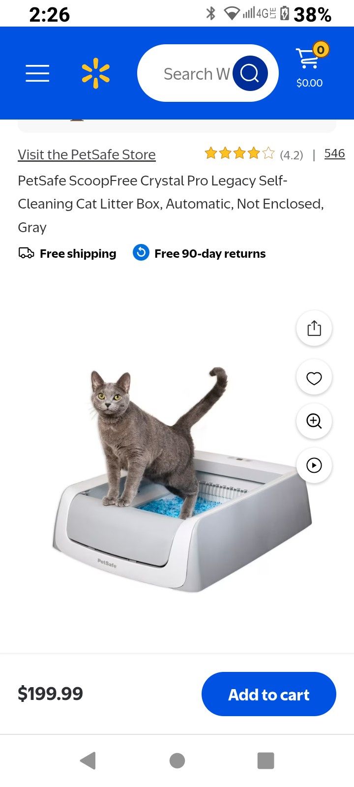 PetSafe Scoop Free Self Cleaning Litter Box Mode PAL00-16805