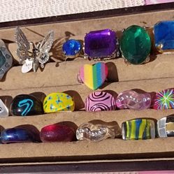 Chunky Plastic Rings