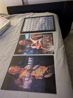 NBA 3D posters Kobe Bryant, Michael Jordan, LeBron James