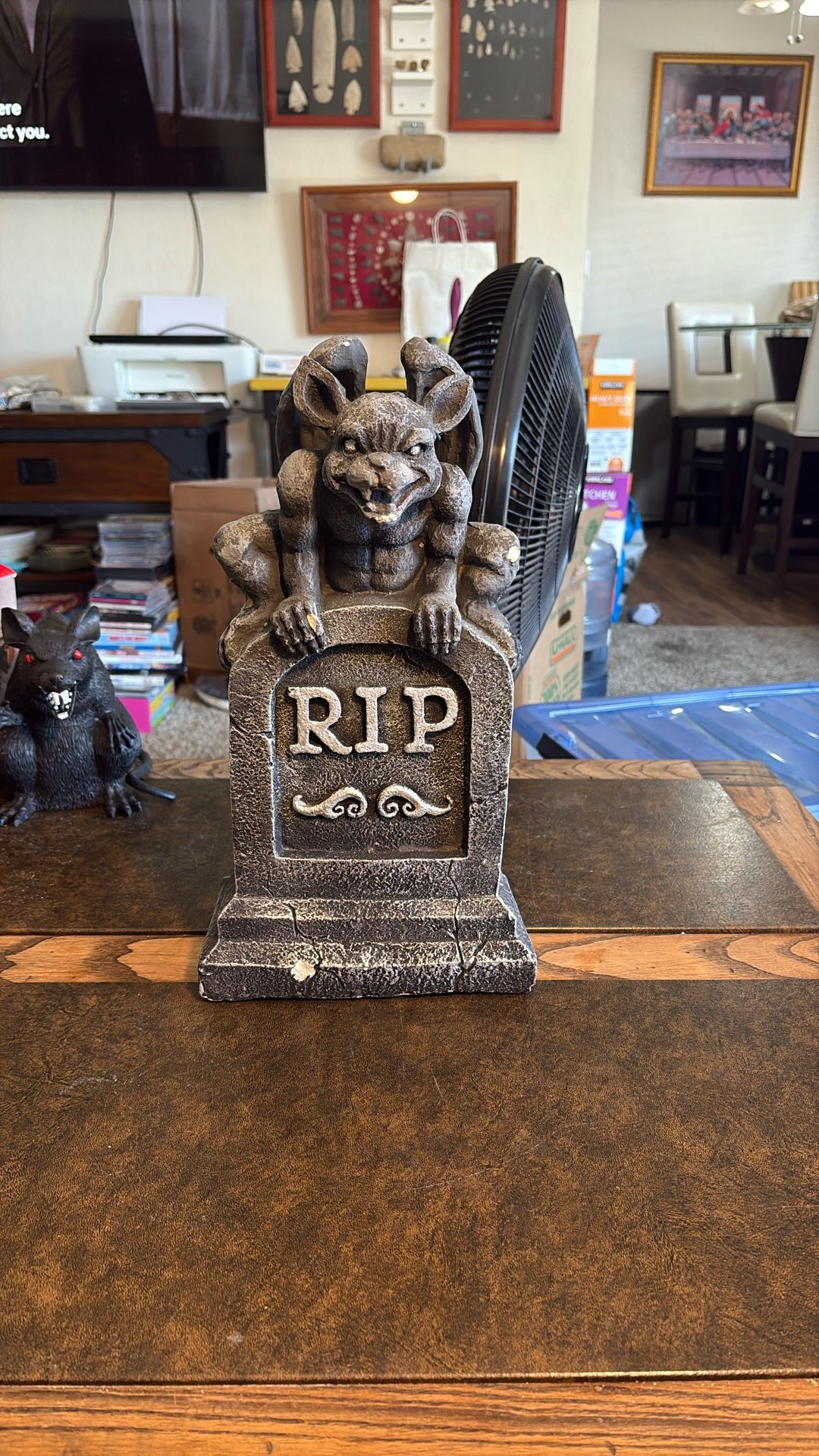 Halloween Decoration 15” Tombstone Gargoyle