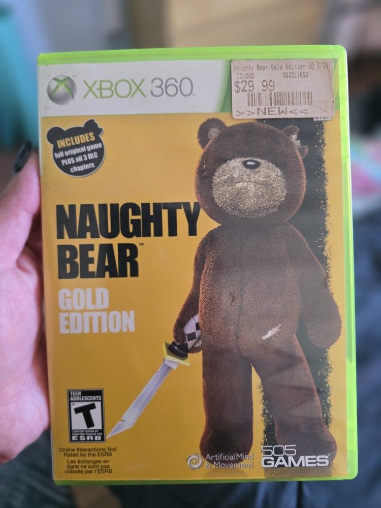 Naughty Bear Gold Edition Xbox 360 - USED