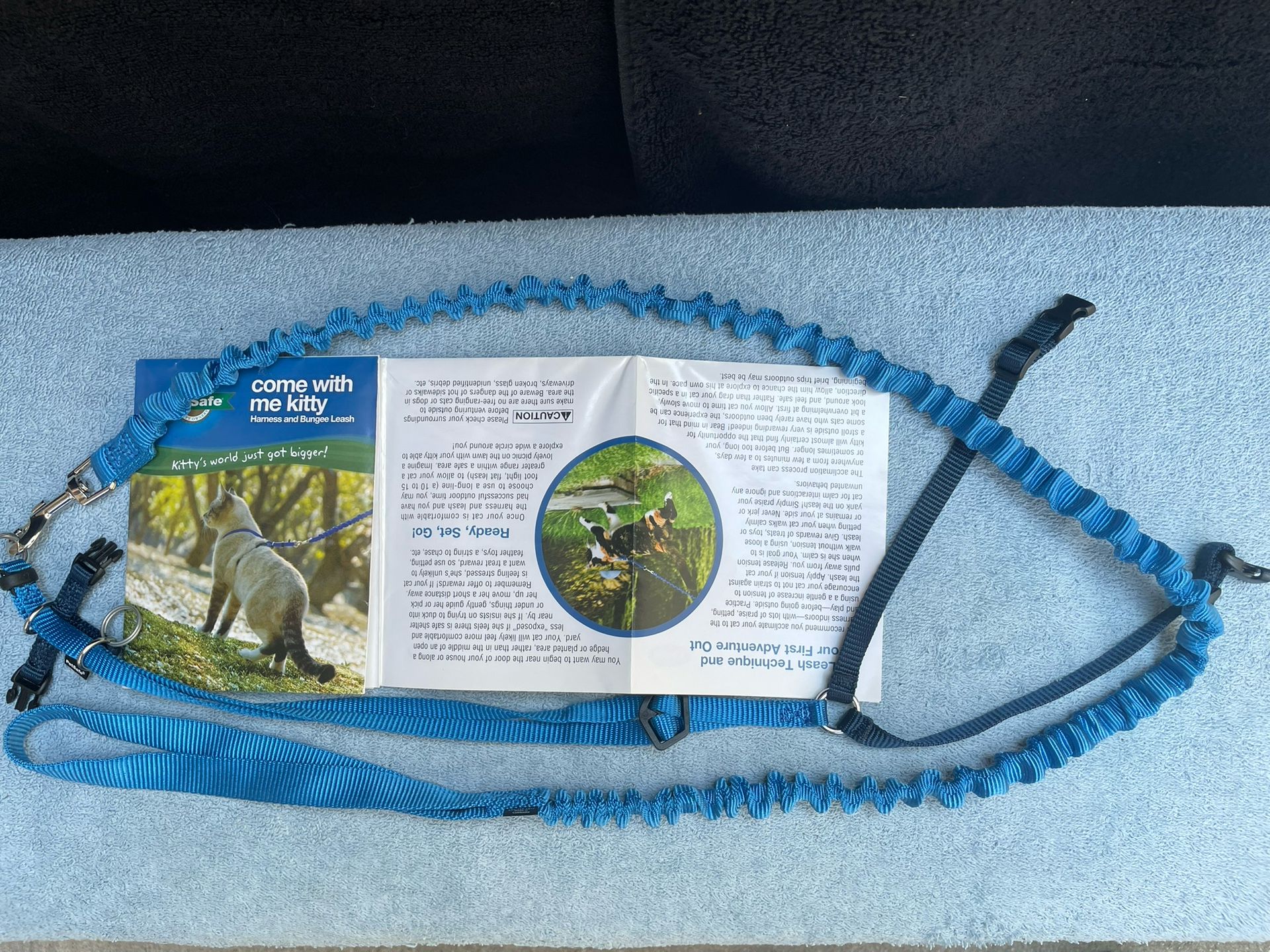 Come With Me, Kitty Leash With Gentle, Secure Harness – Leash Expands 5 ‘-7’ please read description re bundled items take 10% off thru Sunday, 2 PM