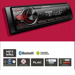 Pioneer Car Radio Aux USB And Bluetooth 