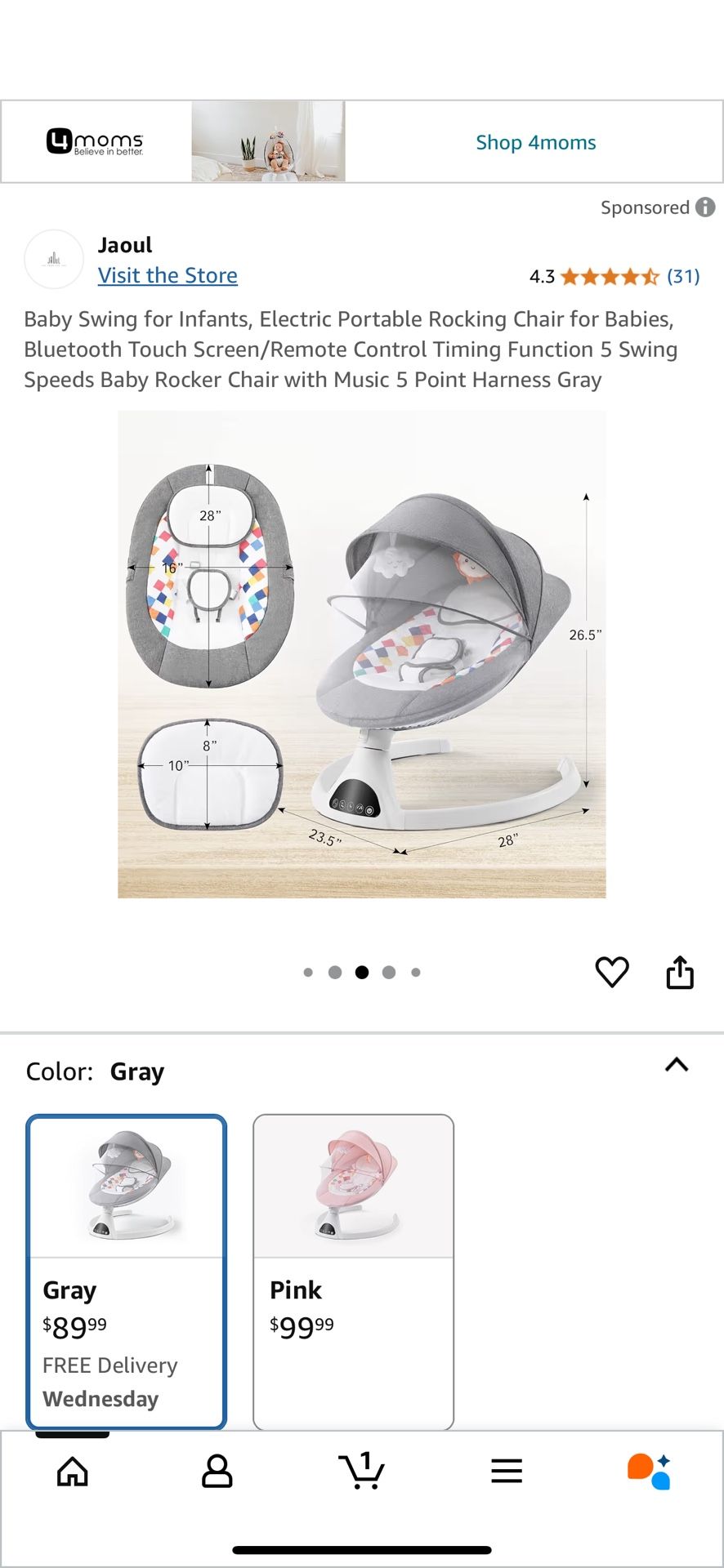 Baby Swing For Infant