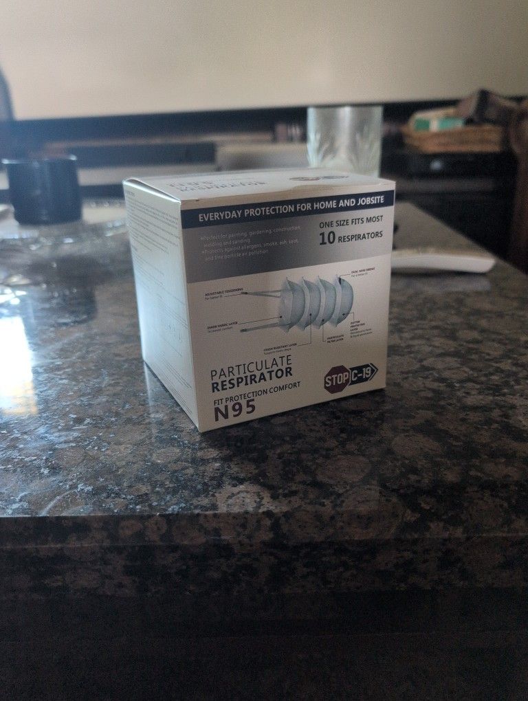 N95 Particulate Respirator 10 Count Face Mask