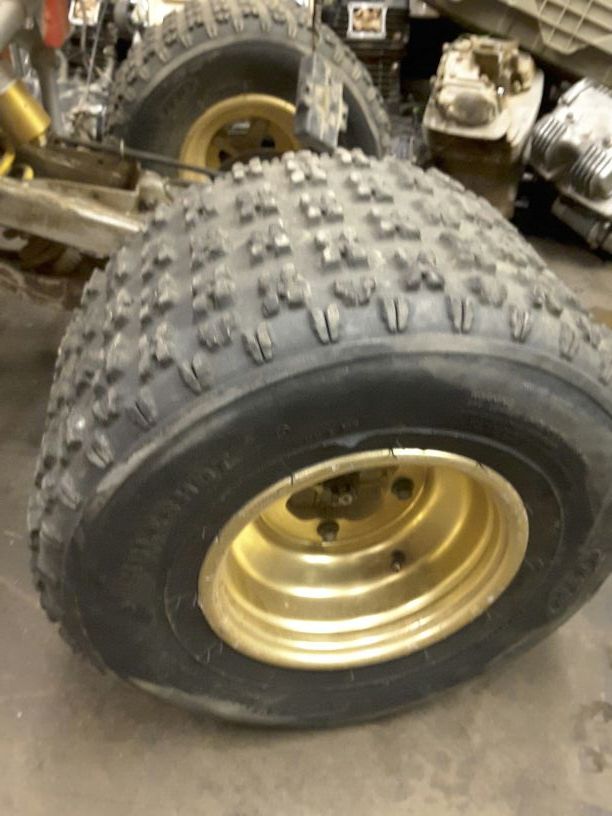 Set 4 gold rims OEM yamaha banshee raptor warrior front and rear