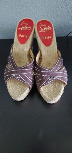 Christian LouBoutin wedge sandals $120 OBO REDUCED!!