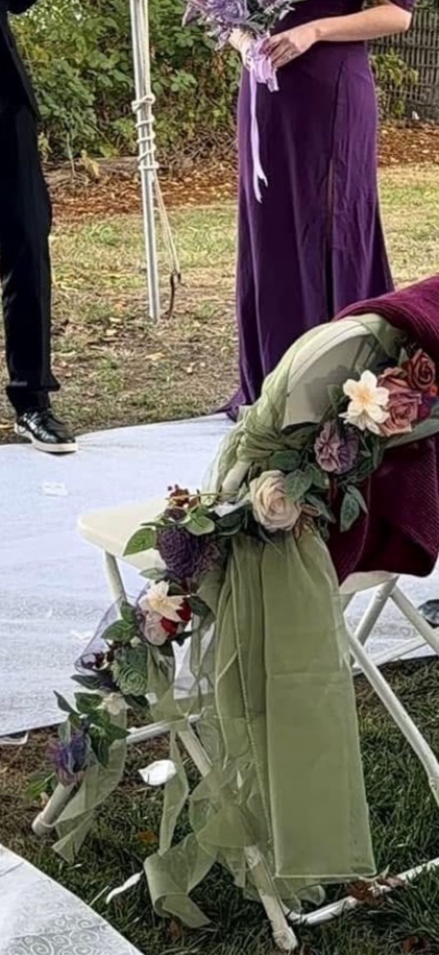 Ruffled Sage  Green Chair Sashes (19)