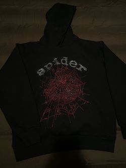 Sp5der rhinestone hoodie