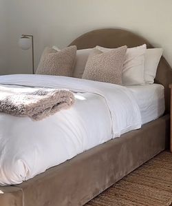 Full size half moon bed with storage. Need out asap