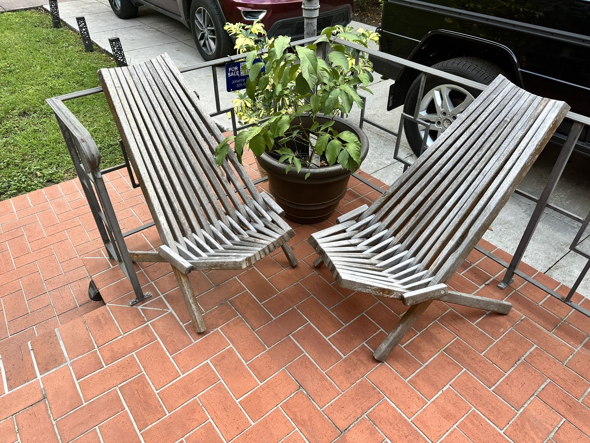 Wooden Adirondack Chair ( Set Of 2)