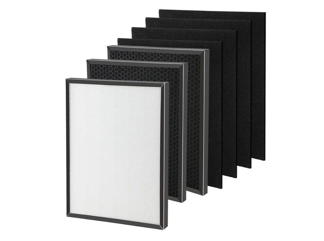 New 7-Pack 3000 Replacement Filters Compatible with 3000,3000M, 3000Pro Air Series Air Purifiers 1 Pack Fliter, 2 Pack Activated Carbon,4 Pack Pre-Fil