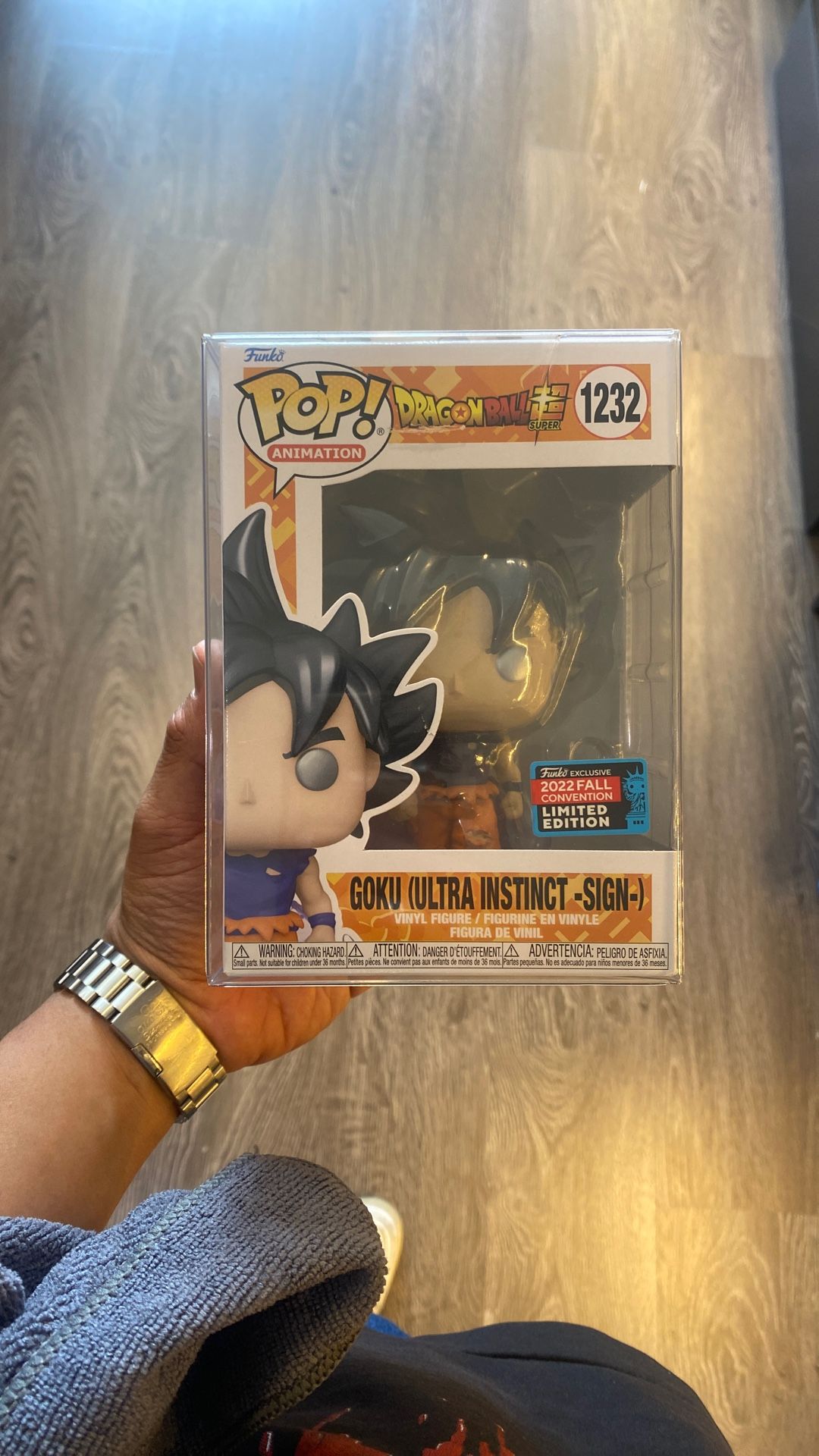 Funko Pop Goku Ultra Instinct Sign Toy Figure Funko 2022 Fall Convention
