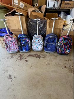 Used rolling school bag