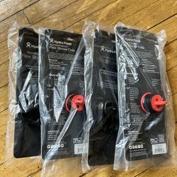 4 New Hydro Flask Standard Mouth Flex Straw Caps + Extra Straws - Black