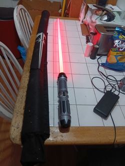 star wars life saber. sword lites up